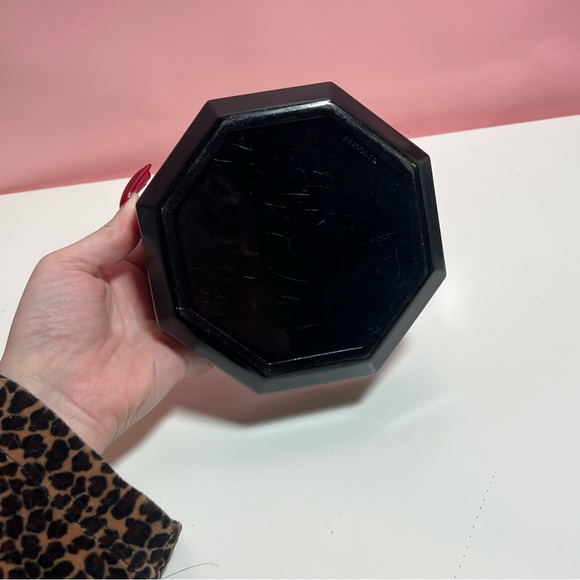 Vintage retro Arcoroc France black octagon trinket dish bowl - Picture 5 of 5